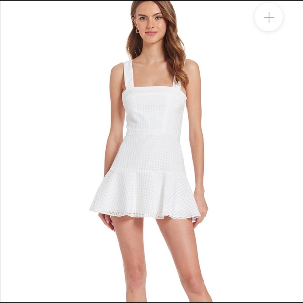 Amanda Uprichard White Annalise dress size small
